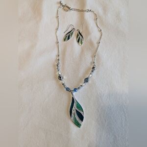 Necklace and matching earrings